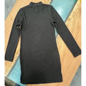 NWT  BB DAKOTA by Steve Madden Women's Hug Me Tight Mock Neck Dress Black Size L